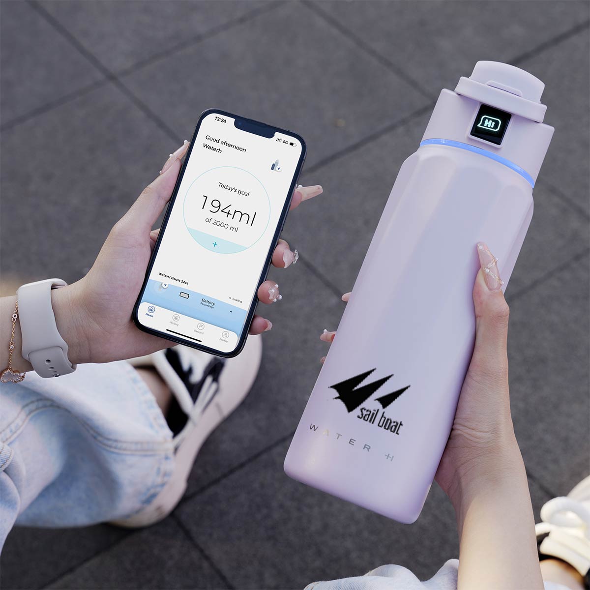 WaterH Boost Smart Water Bottle (32oz)