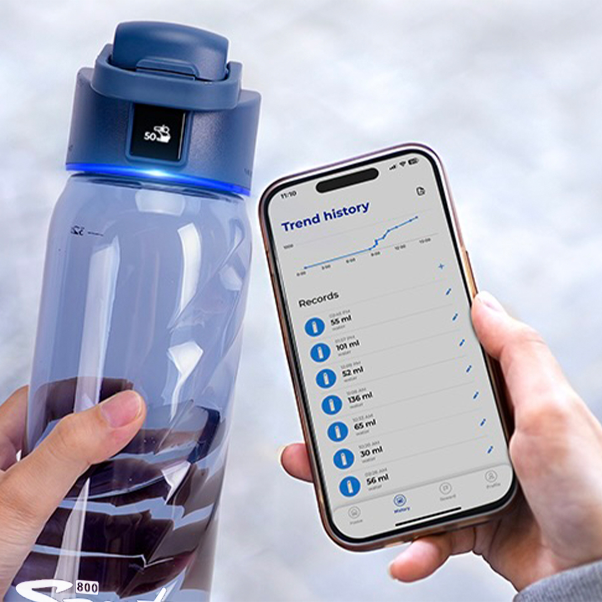 WaterH Boost Lite Smart Water Bottle (32oz)