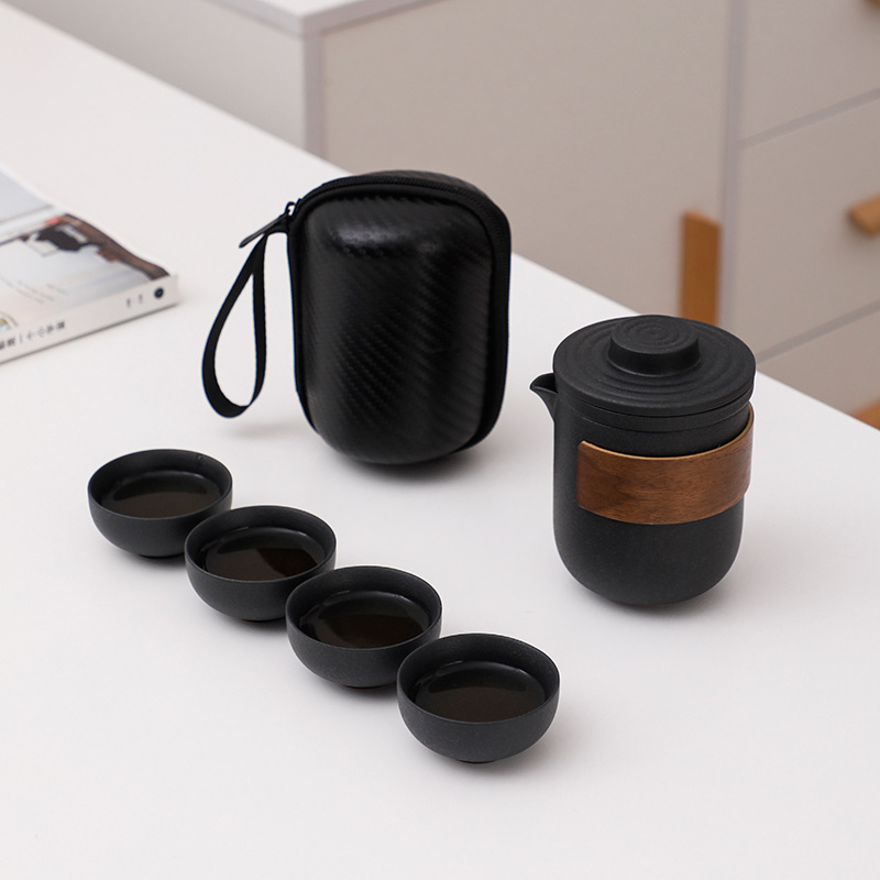 Portable Ceramic Tea Pot Set